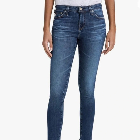 AG stilt skinny jeans with raw hem size 25 excellent condition - Picture 1 of 4